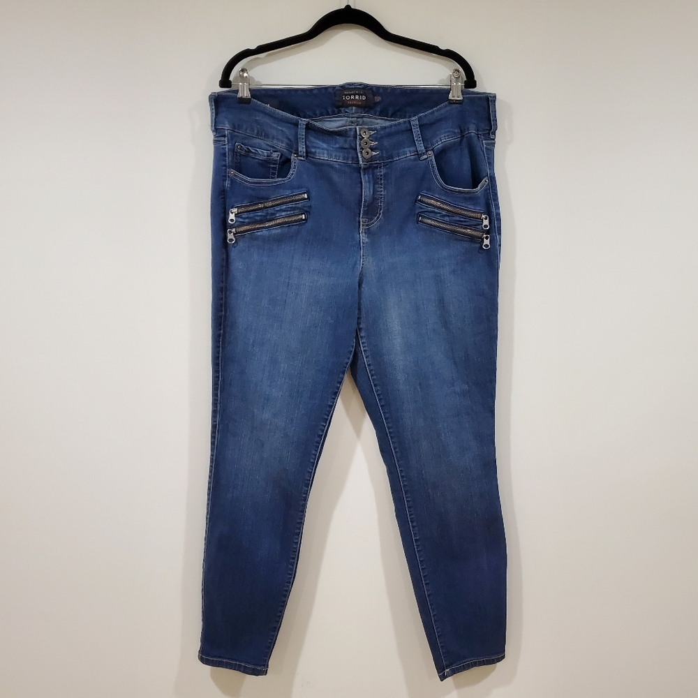 Torrid Premium Moto Jeggings Jeans Women's Size 20R